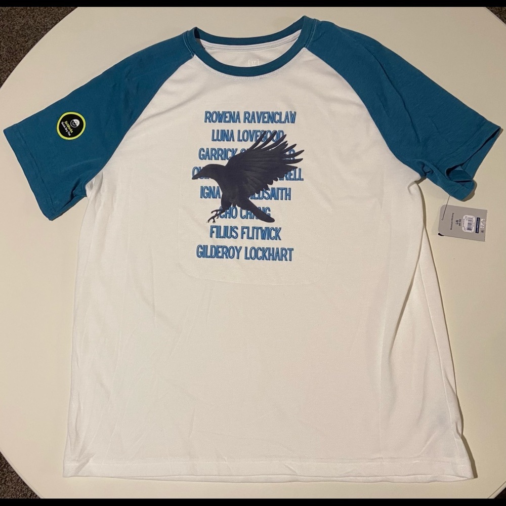 Harry Potter Ravenclaw Raglan SS Shirt - Large